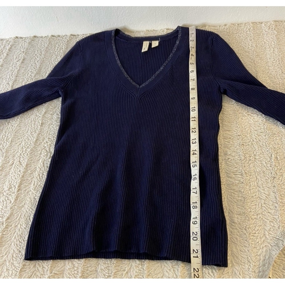 Moth by Anthropologie Women's Medium Petite‎ V-neck Sweater - Picture 7 of 9